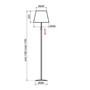 Aluminor Store stojaca lampa