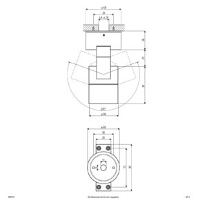 EVN 635015 stropné svietidlo IP54 okrúhle antracit