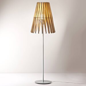 Fabbian Stick drevená stojaca lampa