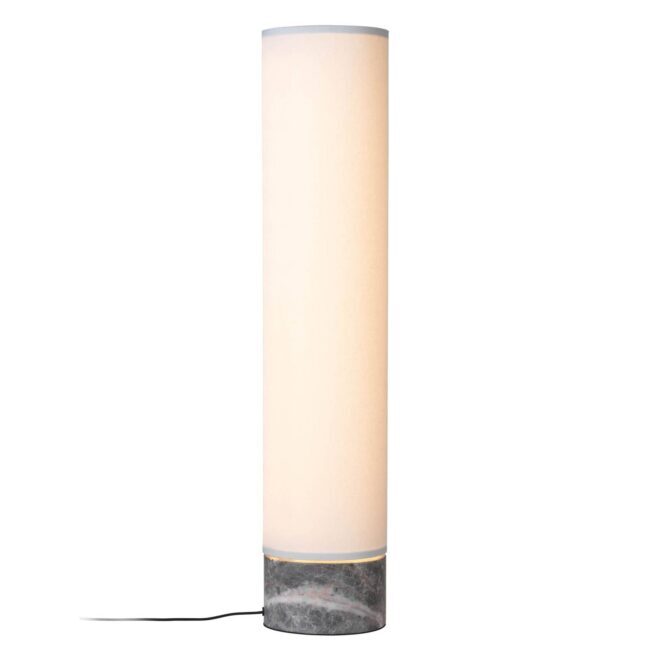 GUBI Unbound stojaca LED lampa 80 cm biela