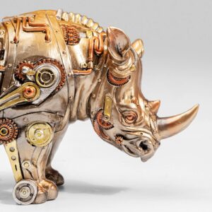 KARE Animal Rhino stolná lampa textilné tienidlo