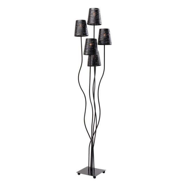 KARE Flexible stojaca lampa 5-pl. čierna