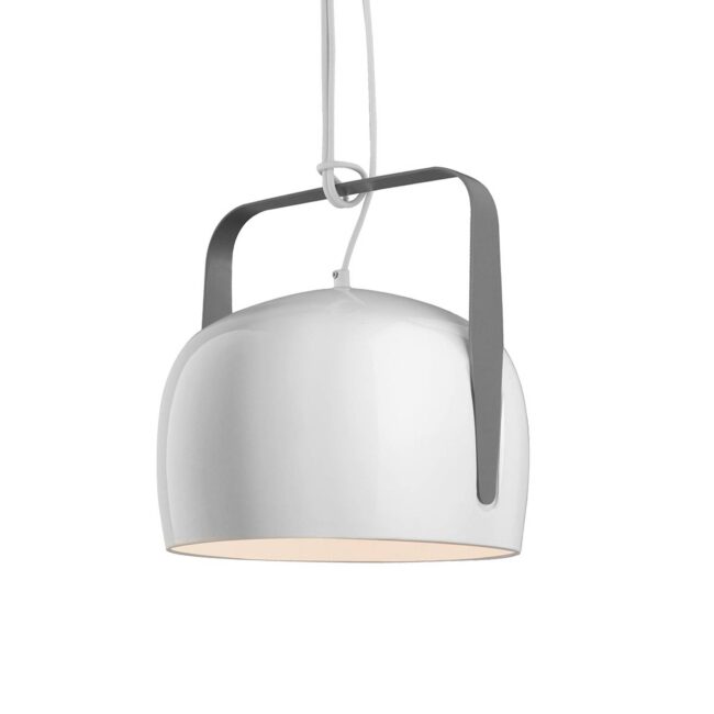 Karman Bag biela závesná lampa Ø 21 cm