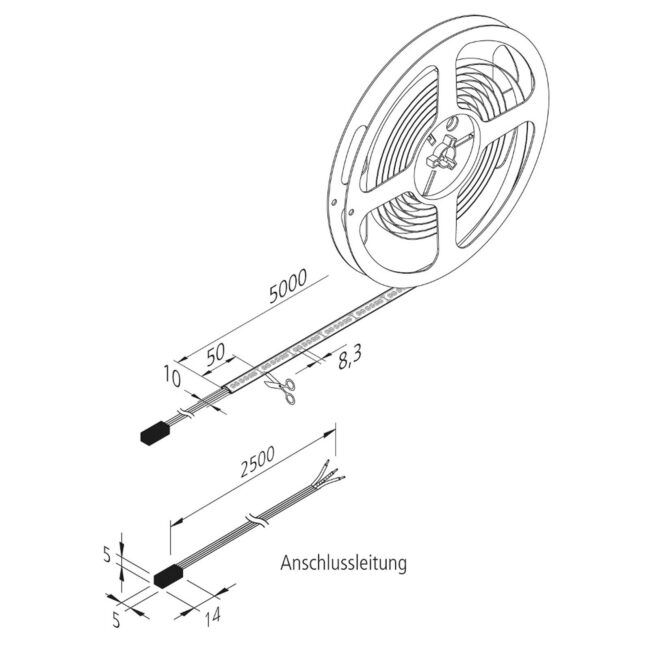 LED pásik Dynamic-Tape S IP54 2 700 – 5 000K 500cm