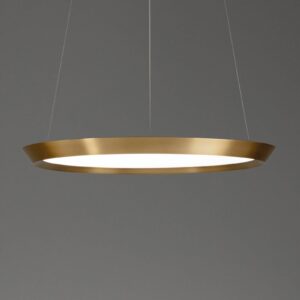 LEDS-C4 Saturn závesné LED mosadz satinovaná Ø60cm