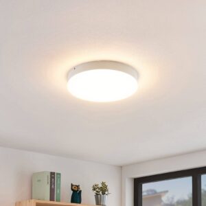 Lindby Leonta stropné LED svietidlo biele Ø 25 cm