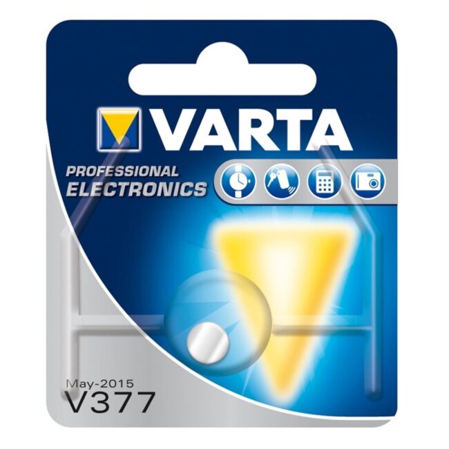 Lítiový gombíkový akumulátor V377 VARTA