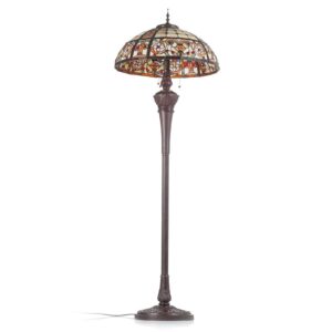 Luxusná stojaca lampa Lindsay v štýle Tiffany