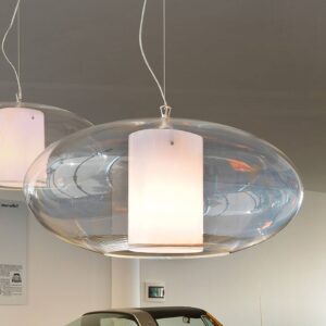 Modo Luce Ellisse závesná lampa plast biela