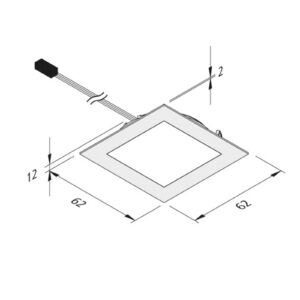 Nábytkové zapustené LED Dynamic FAQ 58 oceľ 3W CCT