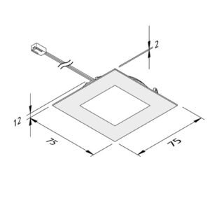 Nábytkové zapustené LED FAQ 68 3 ks oceľ 4W 930