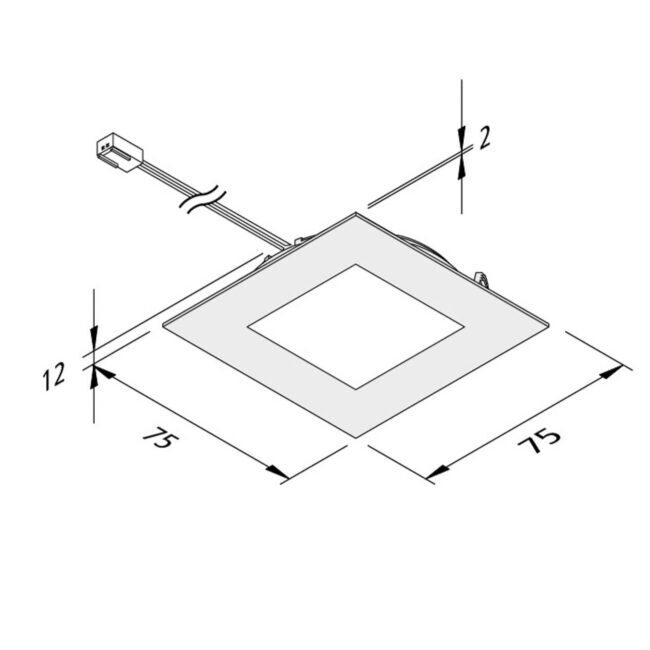 Nábytkové zapustené LED FAQ 68 3 ks oceľ 4W 930