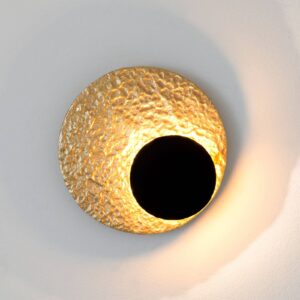 Nástenné LED svietidlo Infinity v zlatej Ø 20 cm