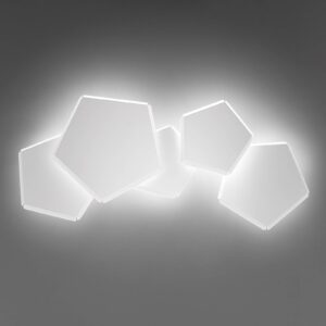 Nástenné LED svietidlo Pleiadi v bielej