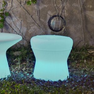Newgarden Corfu LED stolček 40 cm solár + batéria