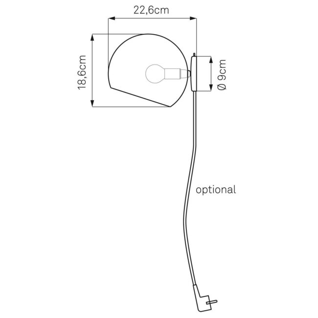 Nyta Tilt Globe Wall Short