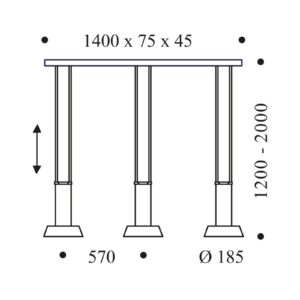 OLIGO Glance závesné LED 3-pl.