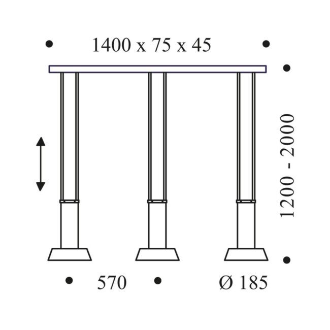 OLIGO Glance závesné LED 3-pl.