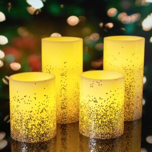 Pauleen Golden Glitter Candle LED sviečka 4 kusy