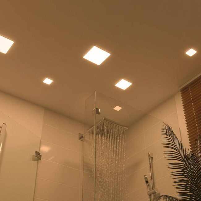 Paulmann LED panel Veluna 3 000 K hranatý 18