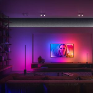 Philips Hue Gradient Signe stolná LED lampa čierna