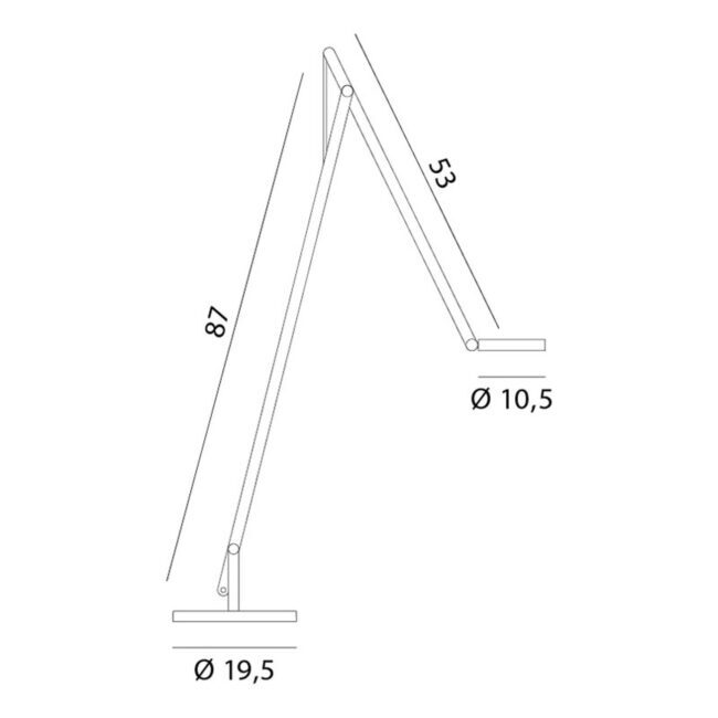 Rotaliana String F1 DTW stojaca lampa čierna Ag