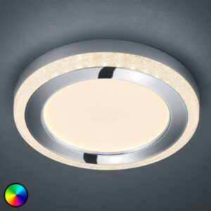 Stropné LED svietidlo Slide biele okrúhle Ø 40 cm