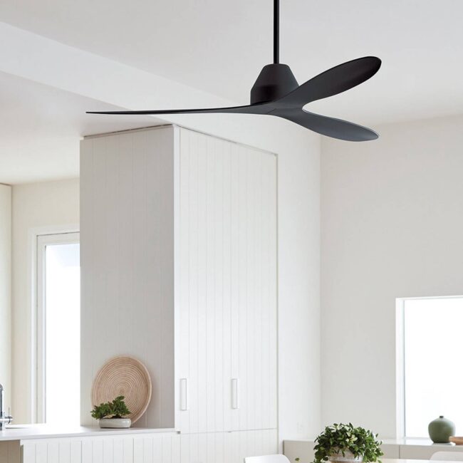 Stropný ventilátor Whitehaven 142 cm čierny