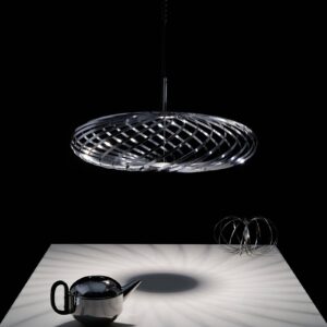 Tom Dixon Spring Small závesná lampa Ø 56 cm chróm