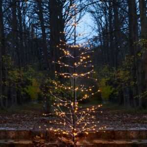 Zasnežený trblietavý LED strom Isaac