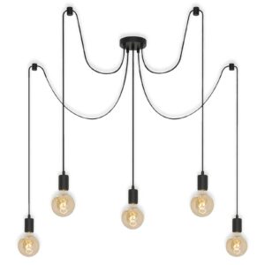 Závesná lampa 4104-055 Black Steel