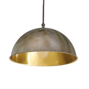 Závesná lampa Circle zlatá/starožitná mosadz Ø20cm