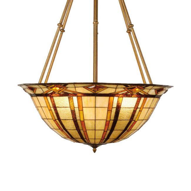 Závesná lampa Machi v štýle Tiffany