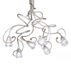 Závesná lampa Medusa 6-plameňová