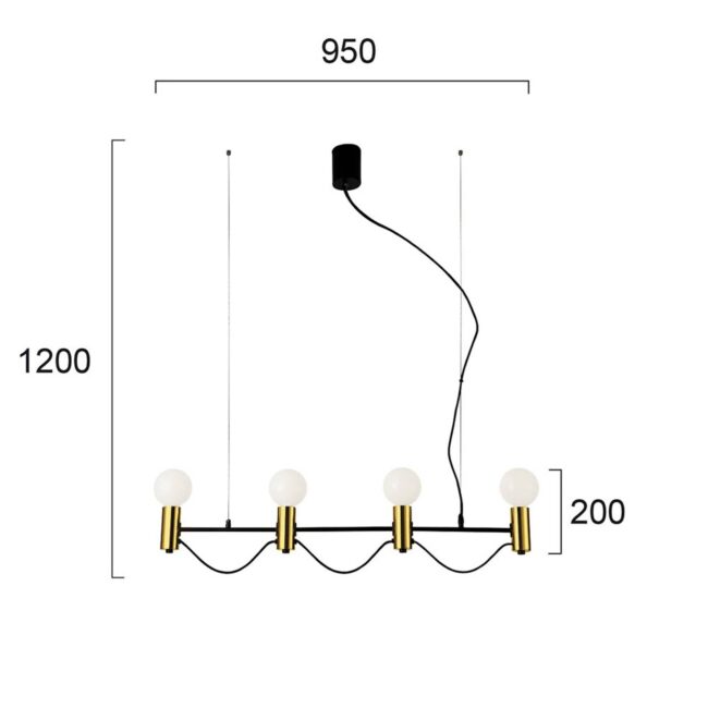 Závesná lampa Volter