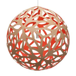 david trubridge Floral lampa Ø80cm bambus-červená