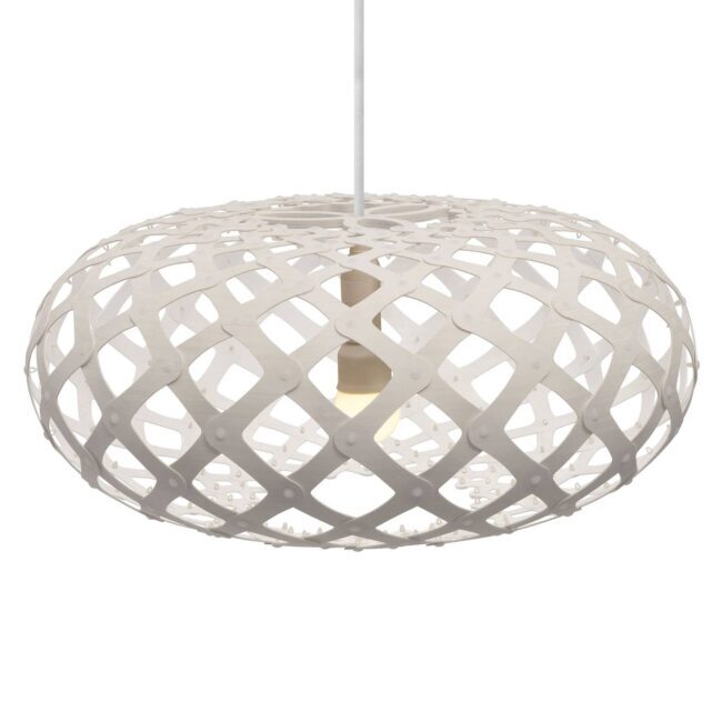 david trubridge Kina závesná lampa Ø 44 cm biela