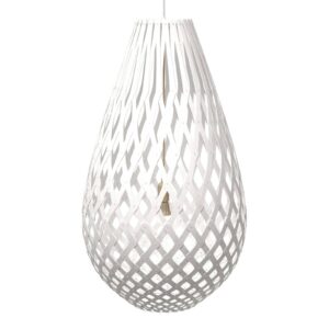 david trubridge Koura závesná lampa 75 cm biela